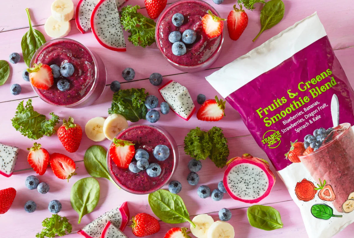 Fruits & Greens Smoothie Blend Frozen Mixed Fruit & Vegetable Mix 16 Oz