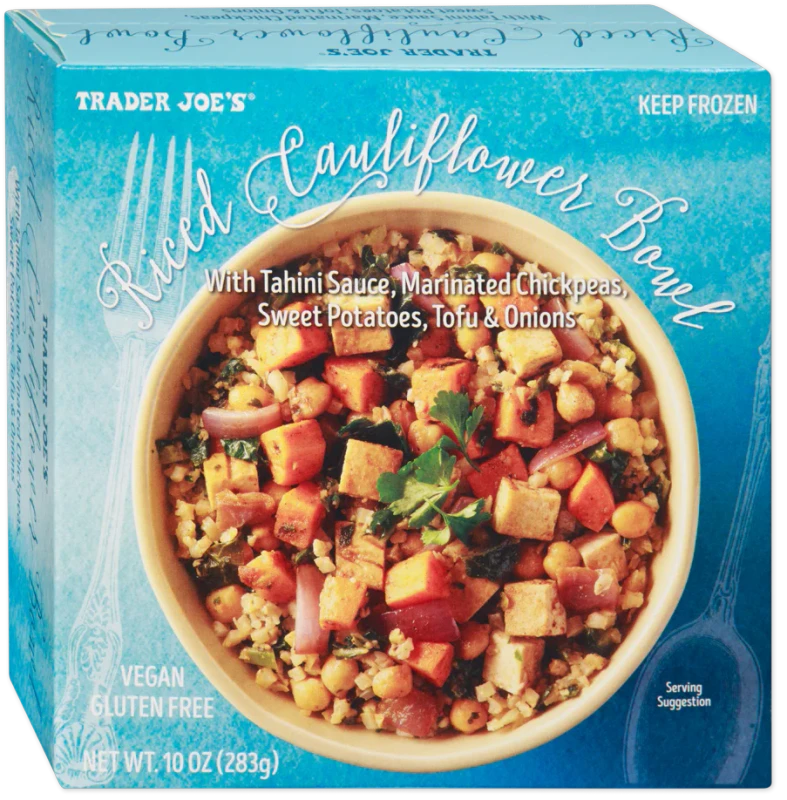 Riced Cauliflower Bowl Vegan Healthy Ready Meal 10 Oz