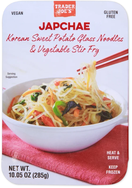 Japchae Korean Glass Noodles Vegetable Stir Fry Meal 10.05 Oz
