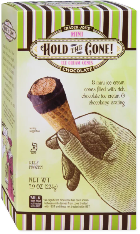 Mini Chocolate Ice Cream Cones Crispy Cone Frozen Dessert Treat 7.9 Oz