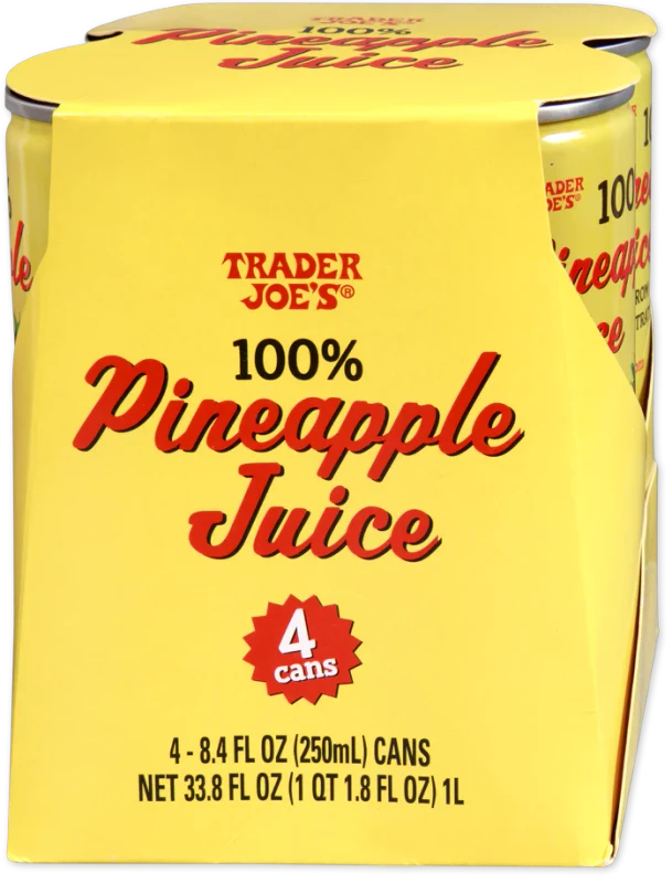 100% Pineapple Juice – Pure Tropical Fruit Drink 8.45 Fl Oz