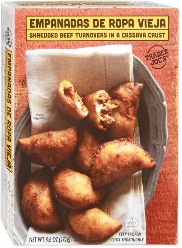 Empanadas de Ropa Vieja Beef Filled Cassava Crust Pastry 9.6 Oz
