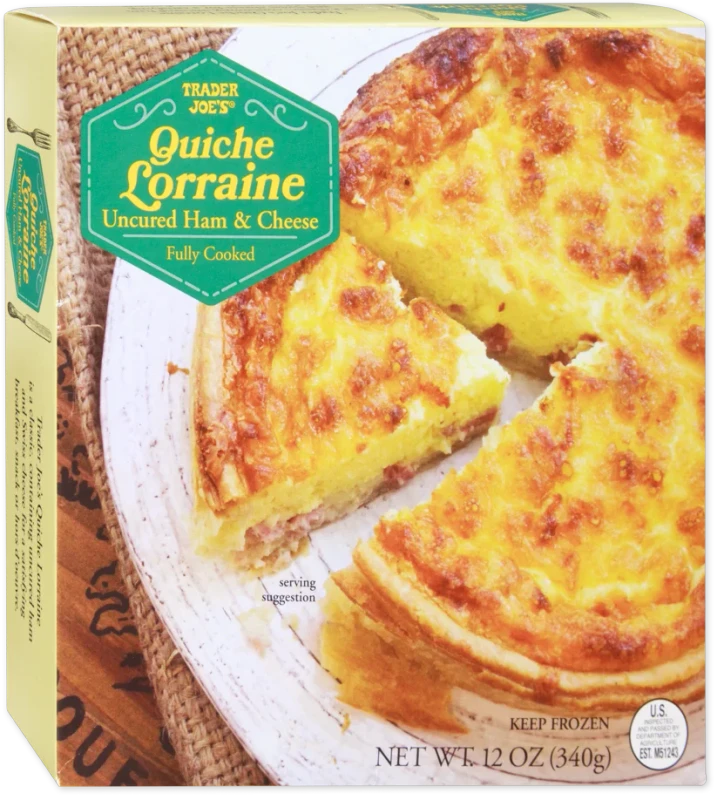 Quiche Lorraine Ham & Swiss Cheese Savory Egg Pie 12 Oz