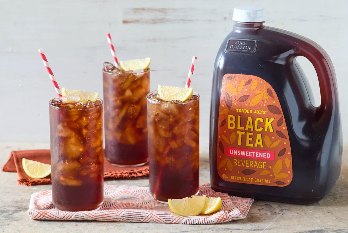 Black Tea Unsweetened Beverage – Pure Strong Tea Drink 128 Fl Oz