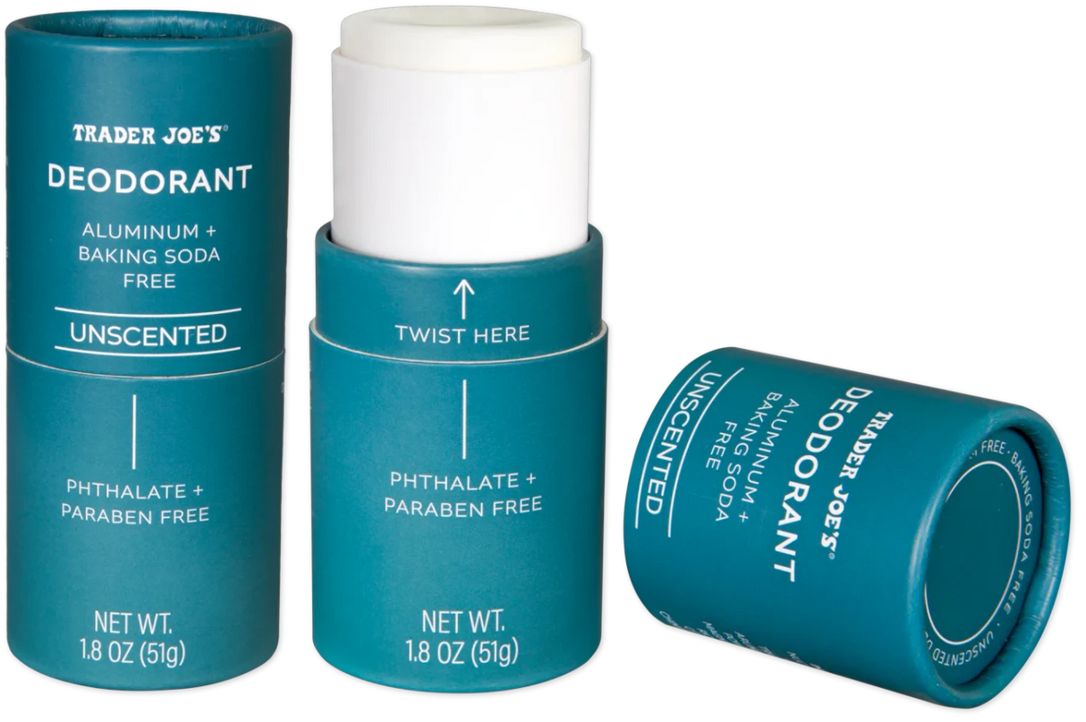 Unscented Deodorant Aluminum Free Natural Odor Absorbing Moisturizing Daily Use