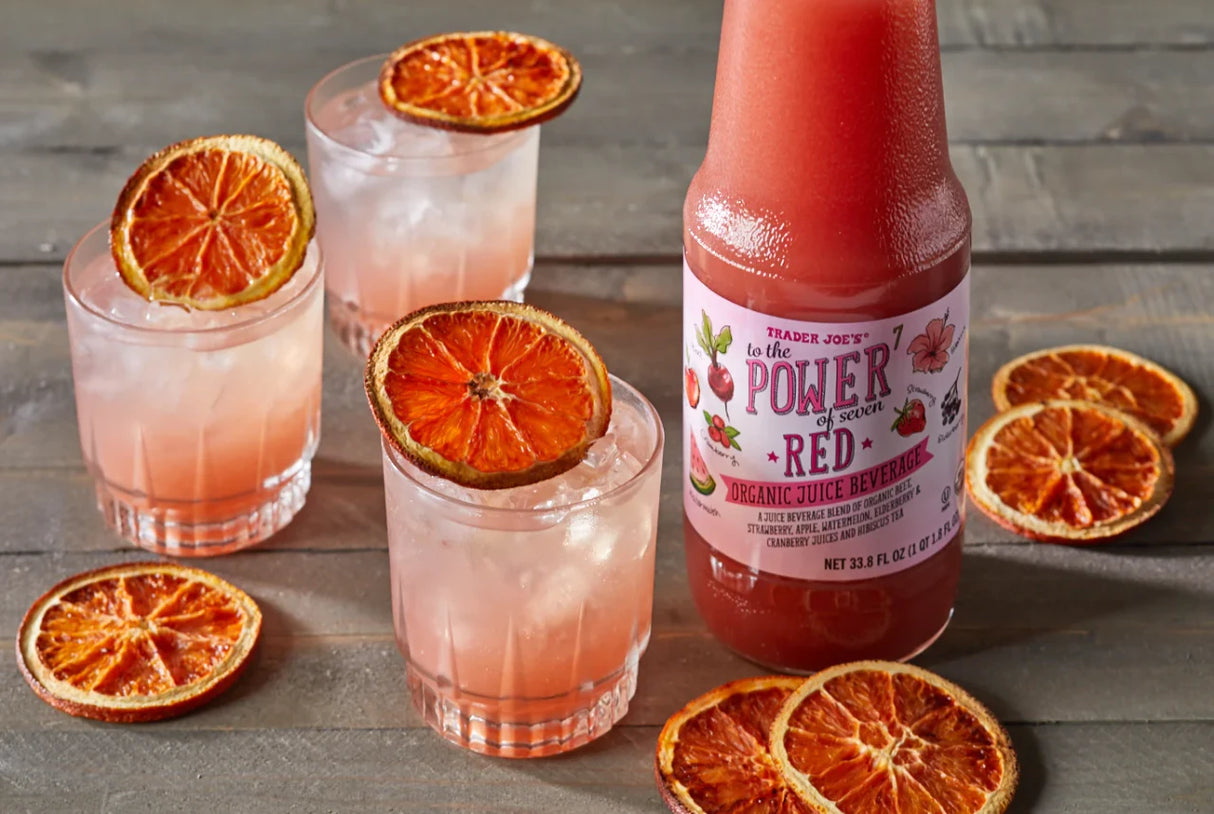 To the Power of Seven Red Organic Juice Beverage – Bold Fruit Blend Drink 33.8 Fl Oz