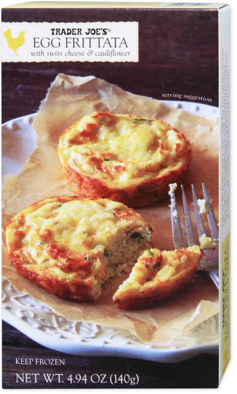 Egg Frittata Swiss Cheese High Protein Breakfast Meal 4.94 Oz