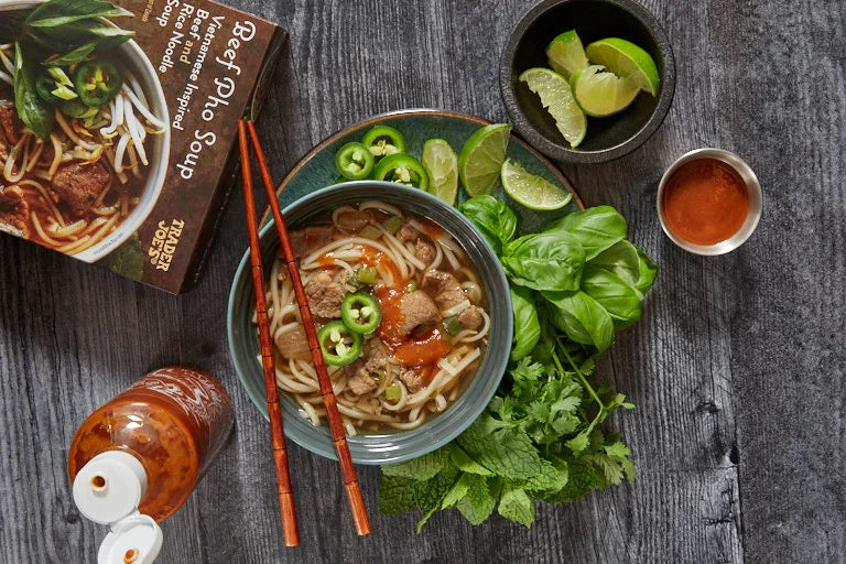 Beef Pho Vietnamese Rice Noodle Soup Ready Meal 13.23 Oz