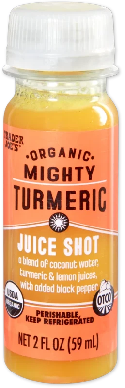 Organic Mighty Turmeric Juice Shot – Citrus Wellness Boost 2 Fl Oz