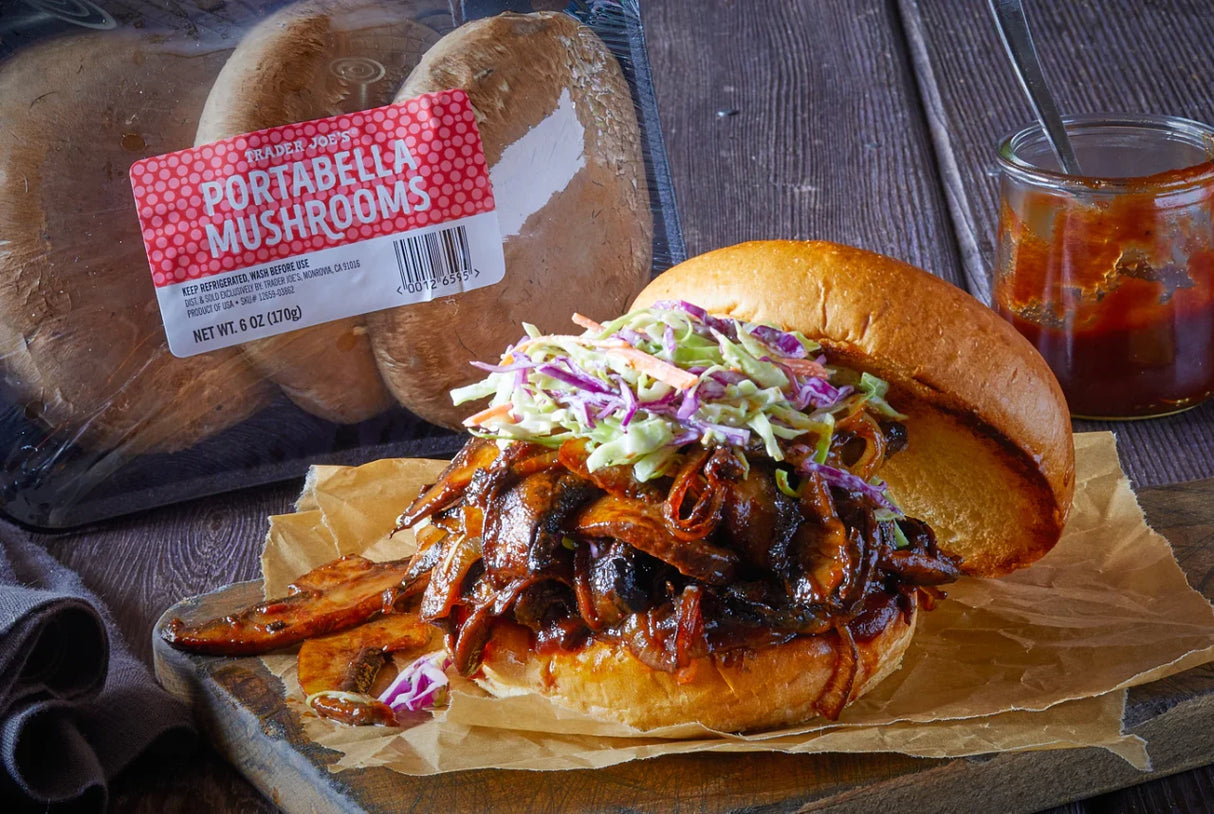 Portabella Mushrooms Hearty Meaty Vegan-Friendly Mushrooms for Grilling Stuffing and Recipes - 6 Oz