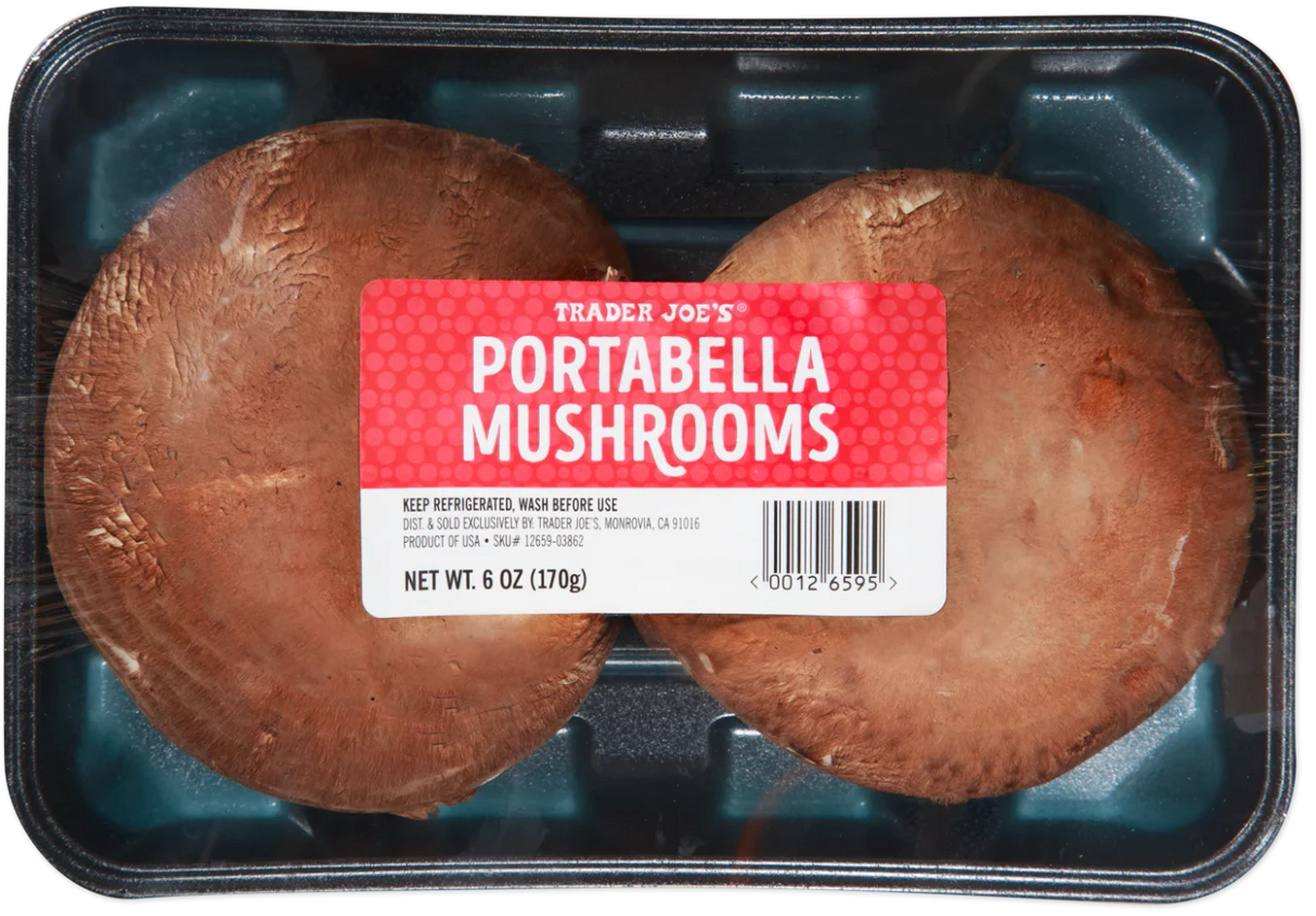 Portabella Mushrooms Hearty Meaty Vegan-Friendly Mushrooms for Grilling Stuffing and Recipes - 6 Oz