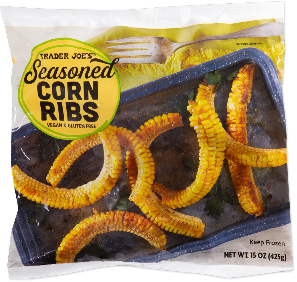 Seasoned Corn Ribs Vegan Buttered Frozen Corn Side Dish 15 Oz