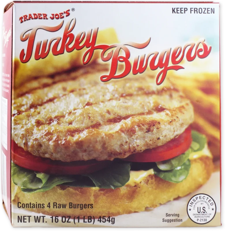 Turkey Burgers Juicy Frozen Patties Quick Healthy Meal 16 Oz