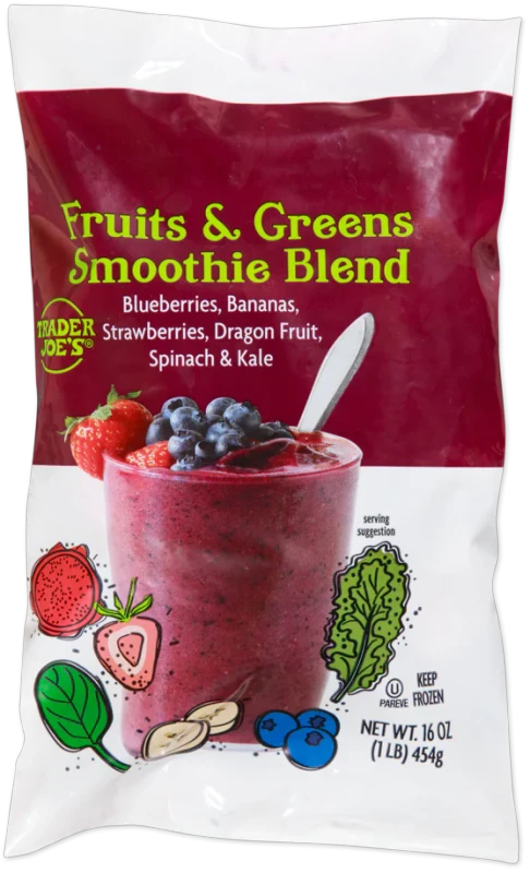 Fruits & Greens Smoothie Blend Frozen Mixed Fruit & Vegetable Mix 16 Oz
