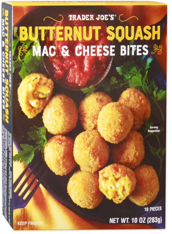Butternut Squash Mac & Cheese Bites Crispy Cheesy Snack 10 Oz