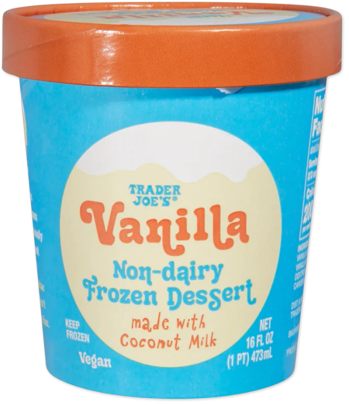 Vanilla Non Dairy Frozen Dessert Vegan Coconut Ice Cream 16 Fl Oz