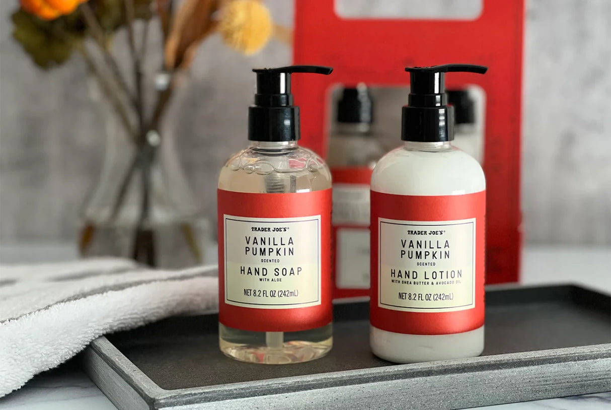 Vanilla Pumpkin Hand Soap & Lotion Duo Shea Butter Aloe Hydrating Set