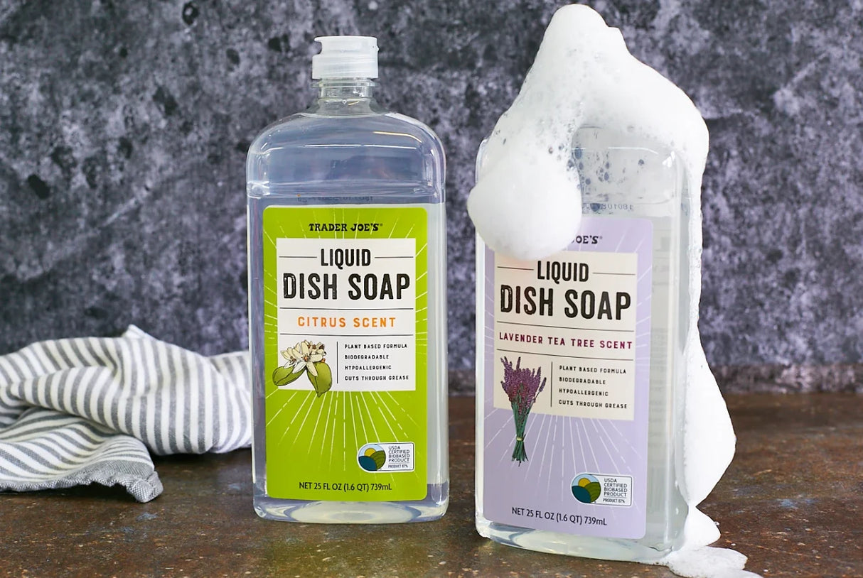 Lavender & Tea Tree Liquid Dish Soap – USDA Certified Biobased Formula (25 fl oz)