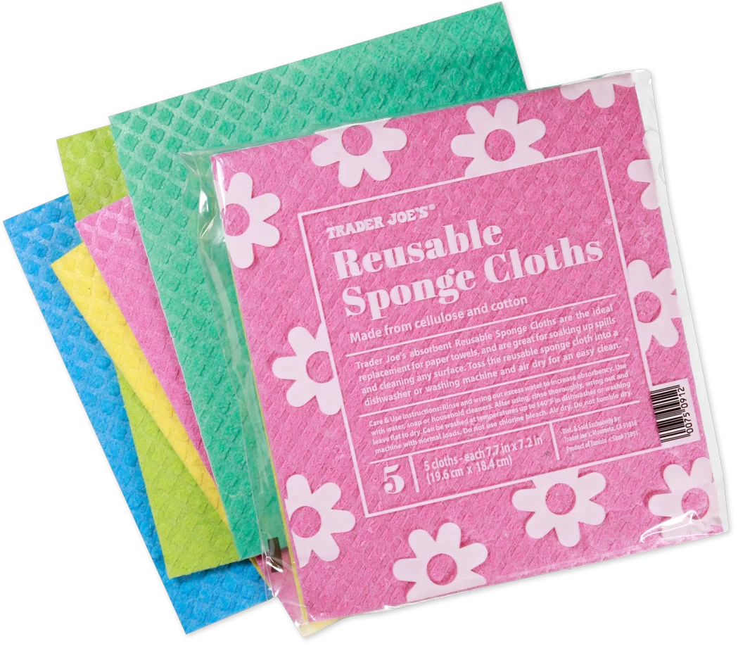 Reusable Sponge Cloth – Ultra-Absorbent Cellulose & Cotton Eco-Friendly Cleaning Essential (1 Each)
