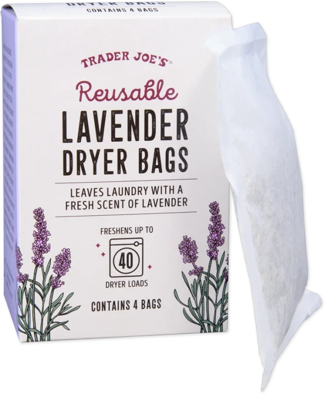 Lavender Reusable Dryer Bags – Natural 4-Pack Scented (1 Each)