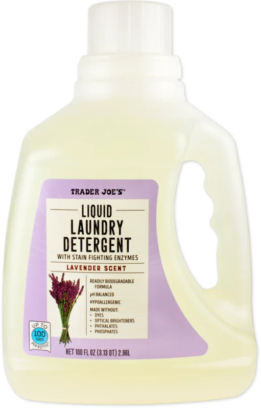 Liquid Laundry Detergent Lavender 100oz Dye & Fragrance Free
