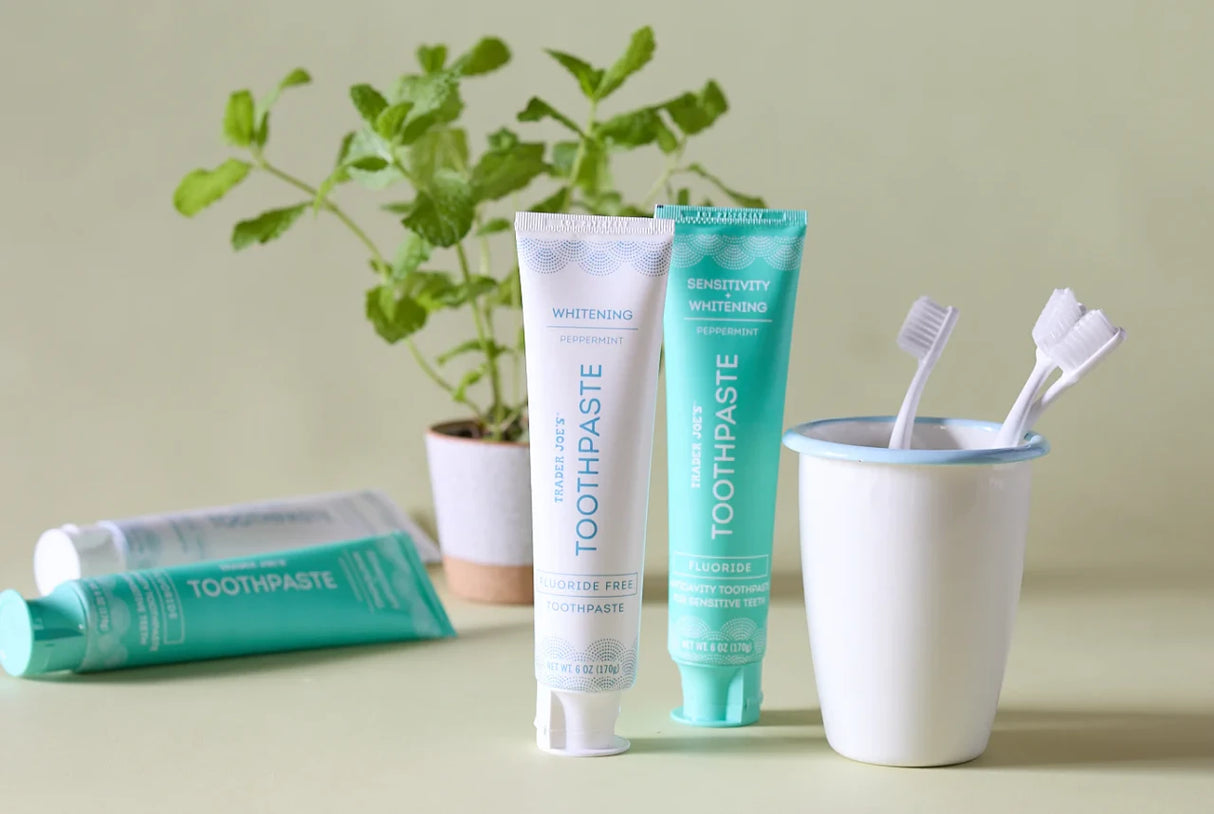 Sensitivity Whitening Peppermint Fluoride Toothpaste Cavity Protection & Brightening