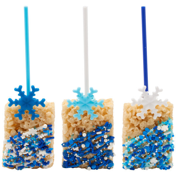 Blue Snowflake Cupcake Rings Cupcake Cake Decorating Rings 144