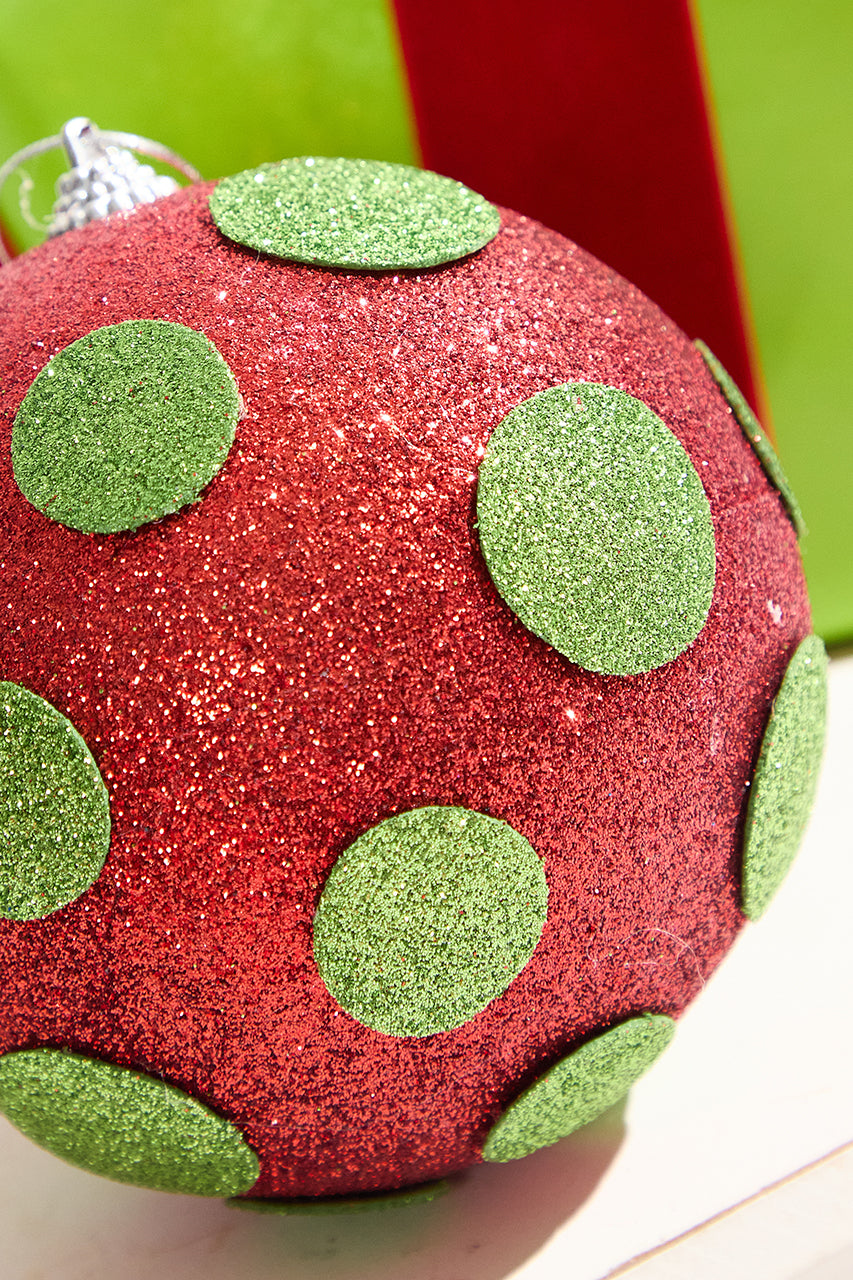 5" Polka Dot Ball Ornament