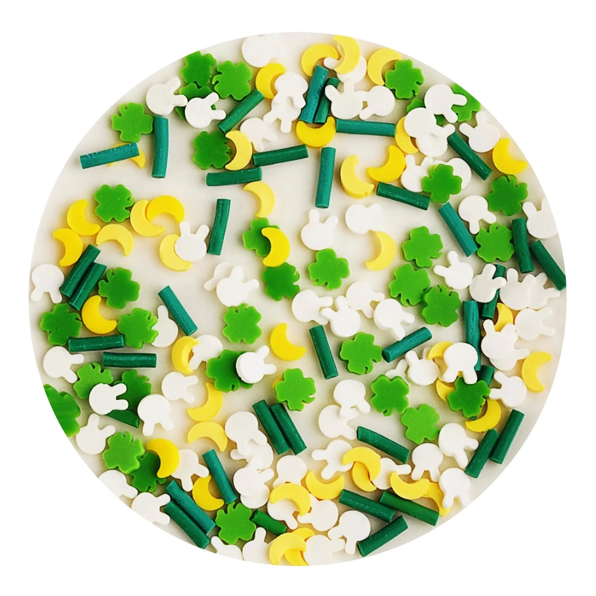 Poly Clay Slices - Bunny & Shamrock Sprinkles (2 oz Bag)