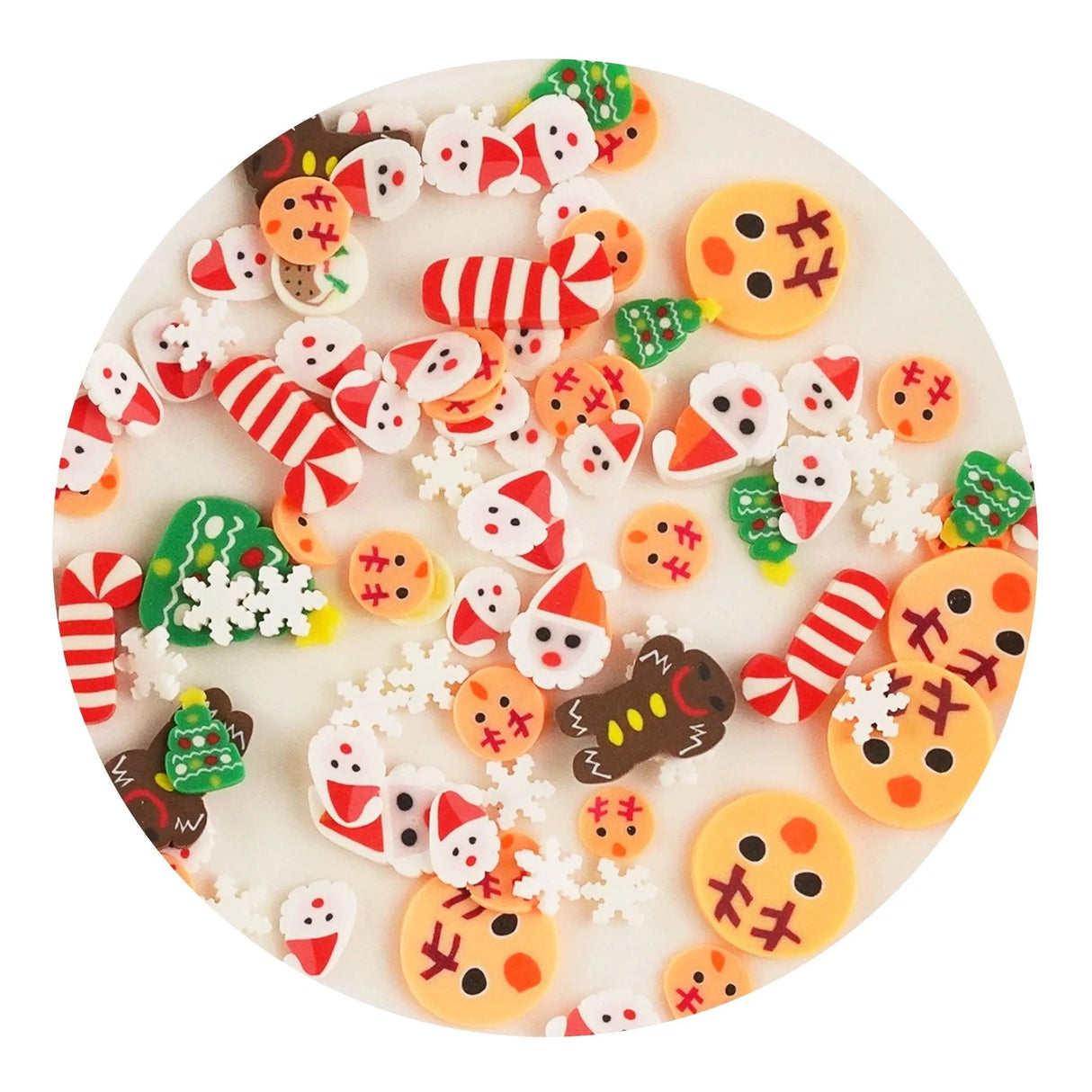 Poly Clay Slices - Santa & Reindeer (2 oz Bag)
