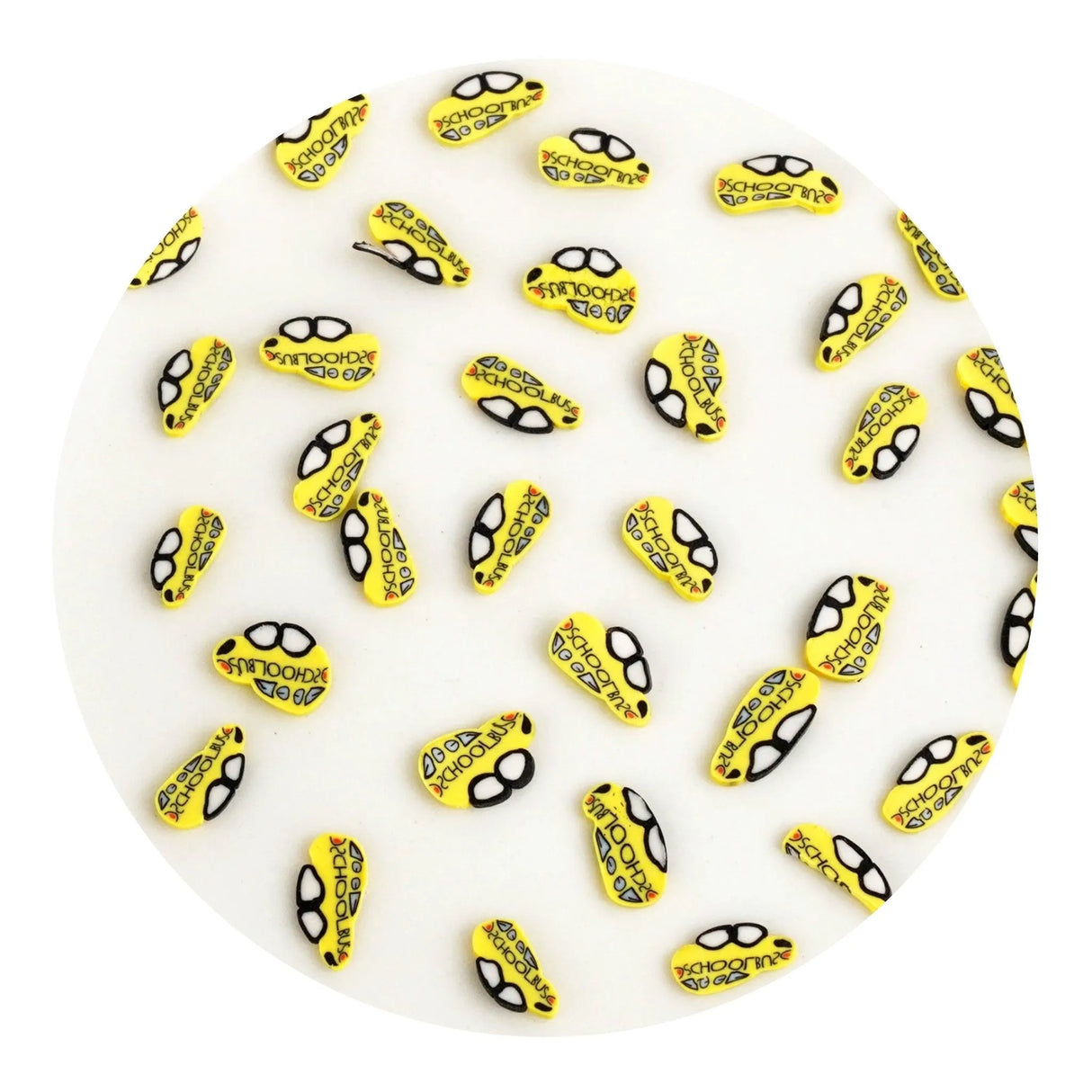 Poly Clay Slices - School Bus (2 oz Bag)