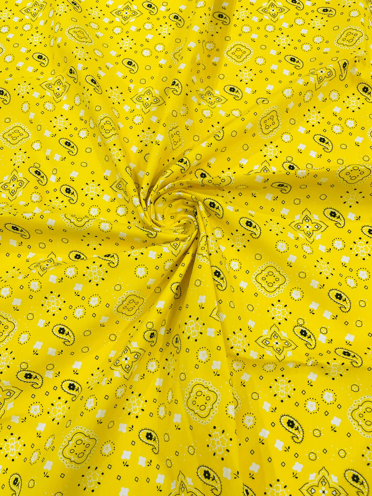 Poly Cotton Bandanna Print Fabric - Bandanna Print, 58/59" Width (1 Yard)