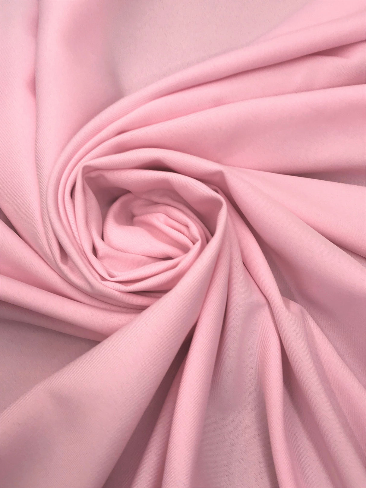 Poly Poplin Polyester Fabric - Baby Pink, 59/60" Width (1 Yard)