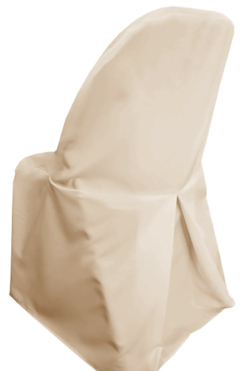Polyester Folding Chair Cover Champagne
