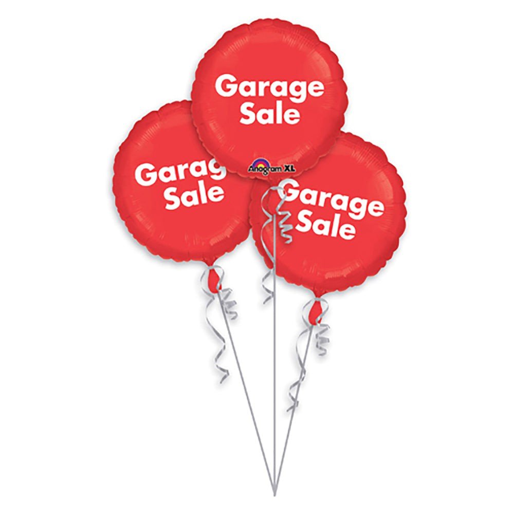 Foil Balloon Pop Garage Sale 3 Pack