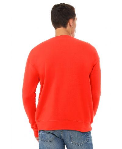 Bella Canvas 3945 Cotton Polyester Sweatshirt Fabric - Poppy, Unisex Crewneck, Super-Soft Fleece (1 Piece)