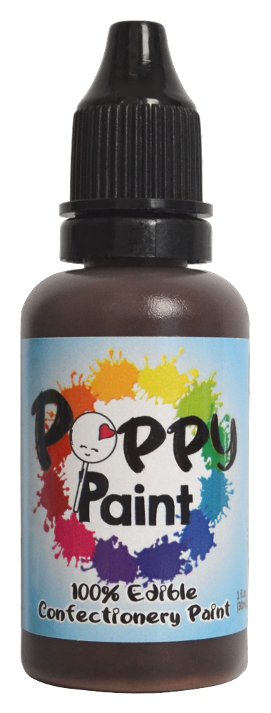 Poppy Paint Brown – FDA Approved Edible Confectionery Paint for Chocolate & Desserts