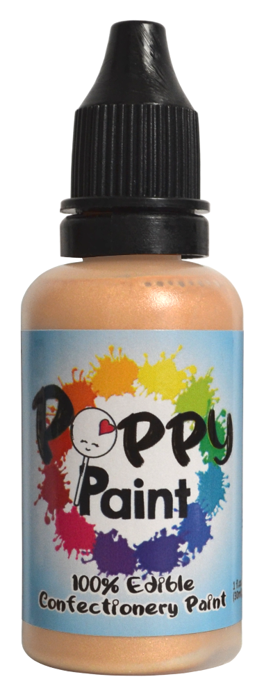 Poppy Paint Champagne – FDA Approved Edible Confectionery Paint for Chocolate & Desserts