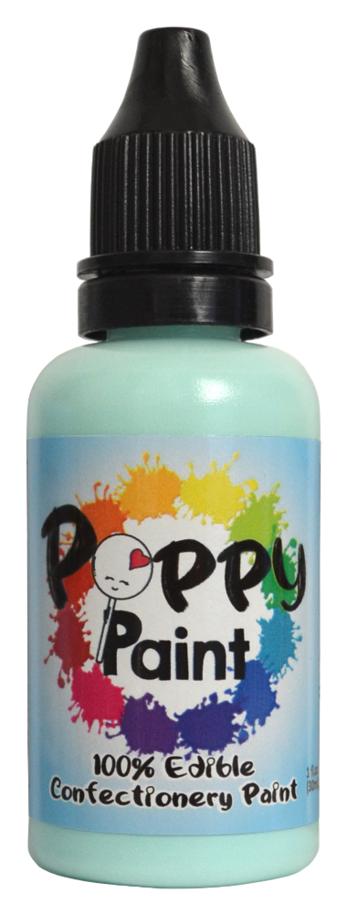Poppy Paint Mint – FDA Approved Edible Confectionery Paint for Chocolate & Desserts