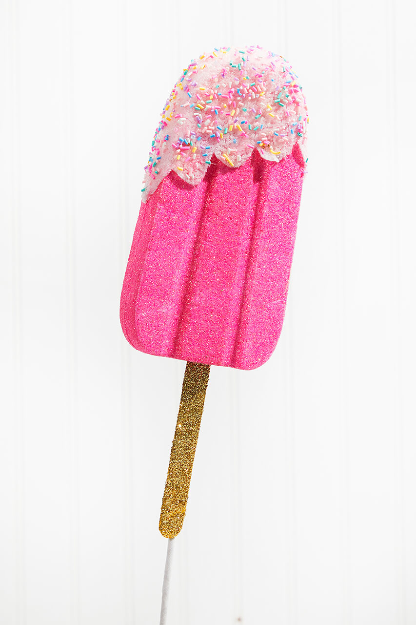 21" Hot Pink Sprinkle Popsicle Spray