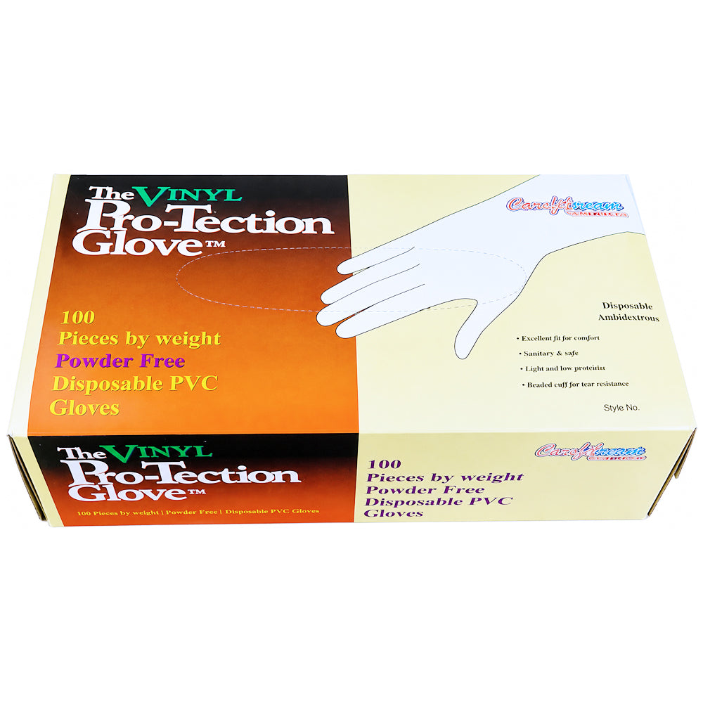Powder-Free Disposable Vinyl Gloves - Small