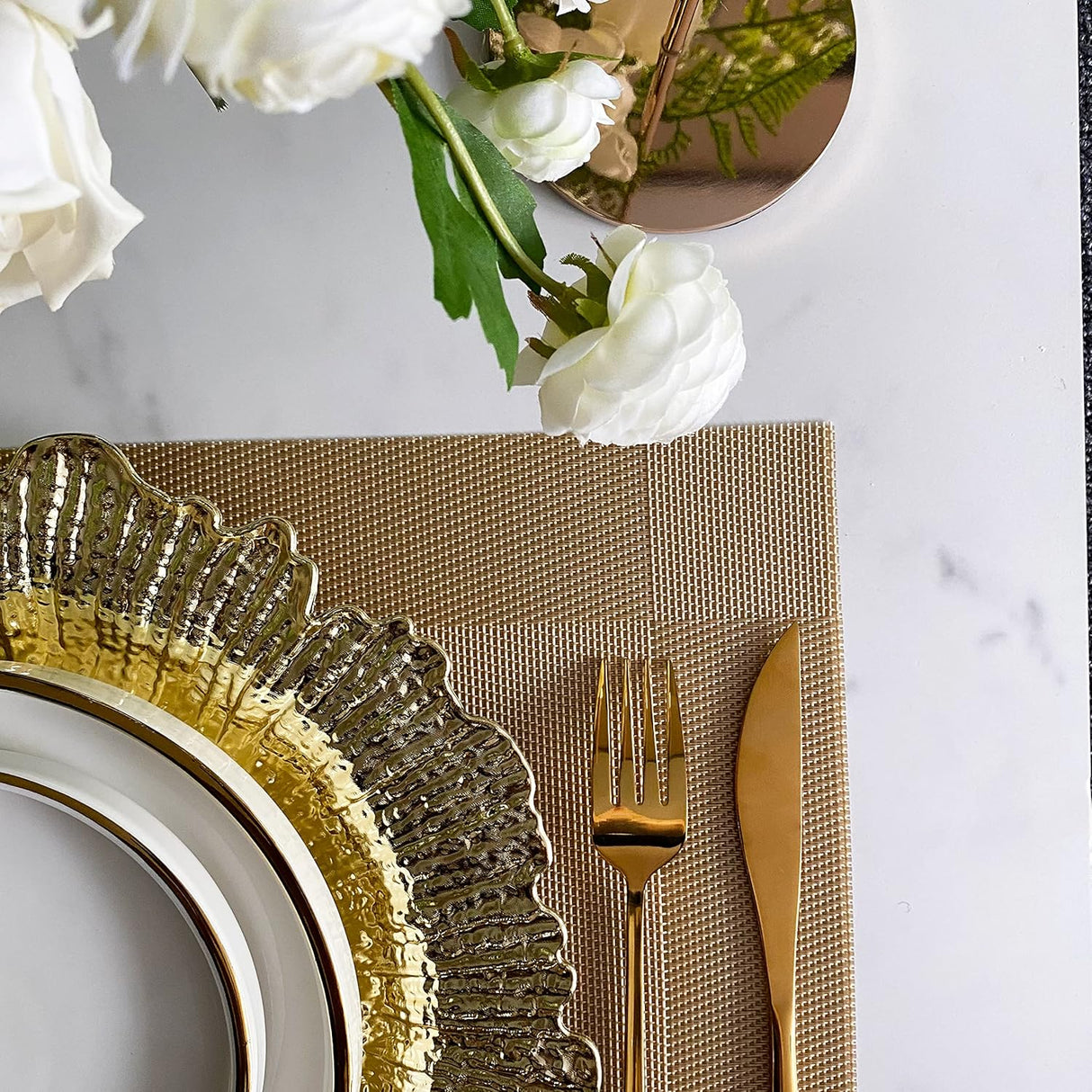Gold Reef Acrylic Charger Plate 13 Inch