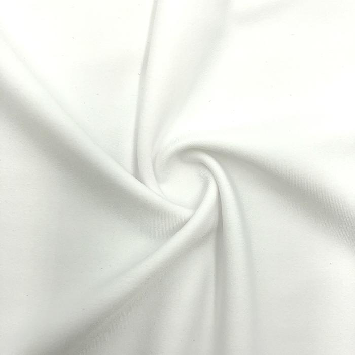 Pro-Stretch Tricot Single-Side Fleece White