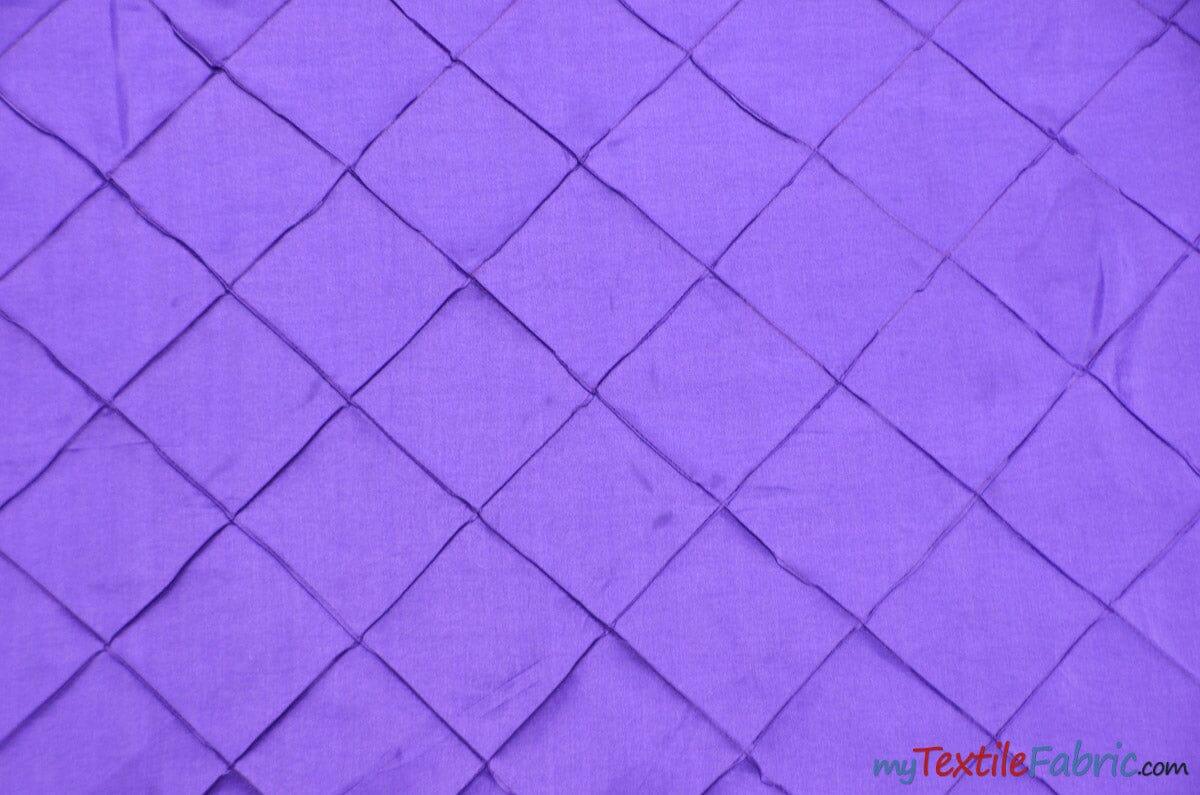 Taffeta Pintuck Fabric - 4" X 4" Diamond Pattern, 58" Width, Multiple Colors (1 Yard)