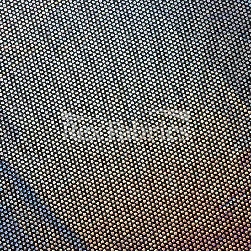 Pulse Holo Nylon Spandex Fabric - Gold/Black, Gold/Gold, Silver/Black, Silver/White Polka Dots, 58/60" Width, 210 GSM (1 Yard)