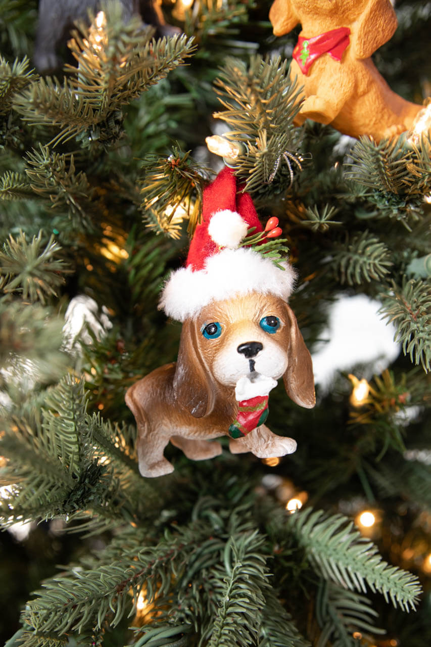 2.5” Resin Pup with Hat Ornament