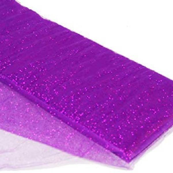 Tulle Glitter Fabric - 100 Percent Polyester Tulle Fabric - Aqua, Glitter Mesh, 54" Width (10 Yards)