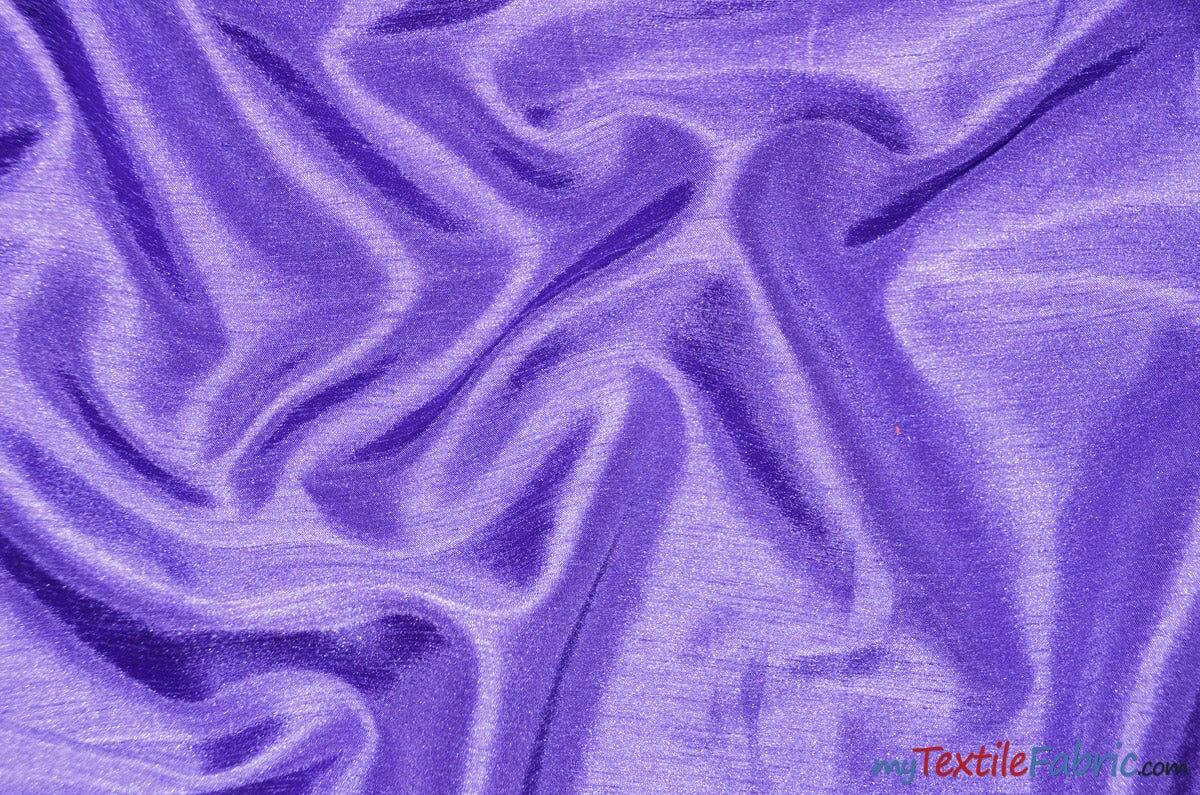 Shantung Satin Polyester Fabric - Reversible Satin Dupioni Silk, Multiple Colors, 58/60" Width (Yards, Bolts, Sample Swatches)