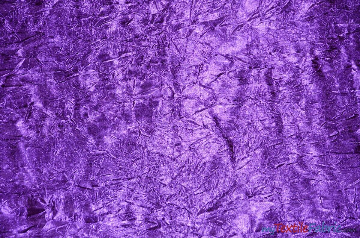 Silky Crush Satin Polyester Fabric - Crushed Charmeuse Satin, Multiple Colors, 54" Width (1 Yard)