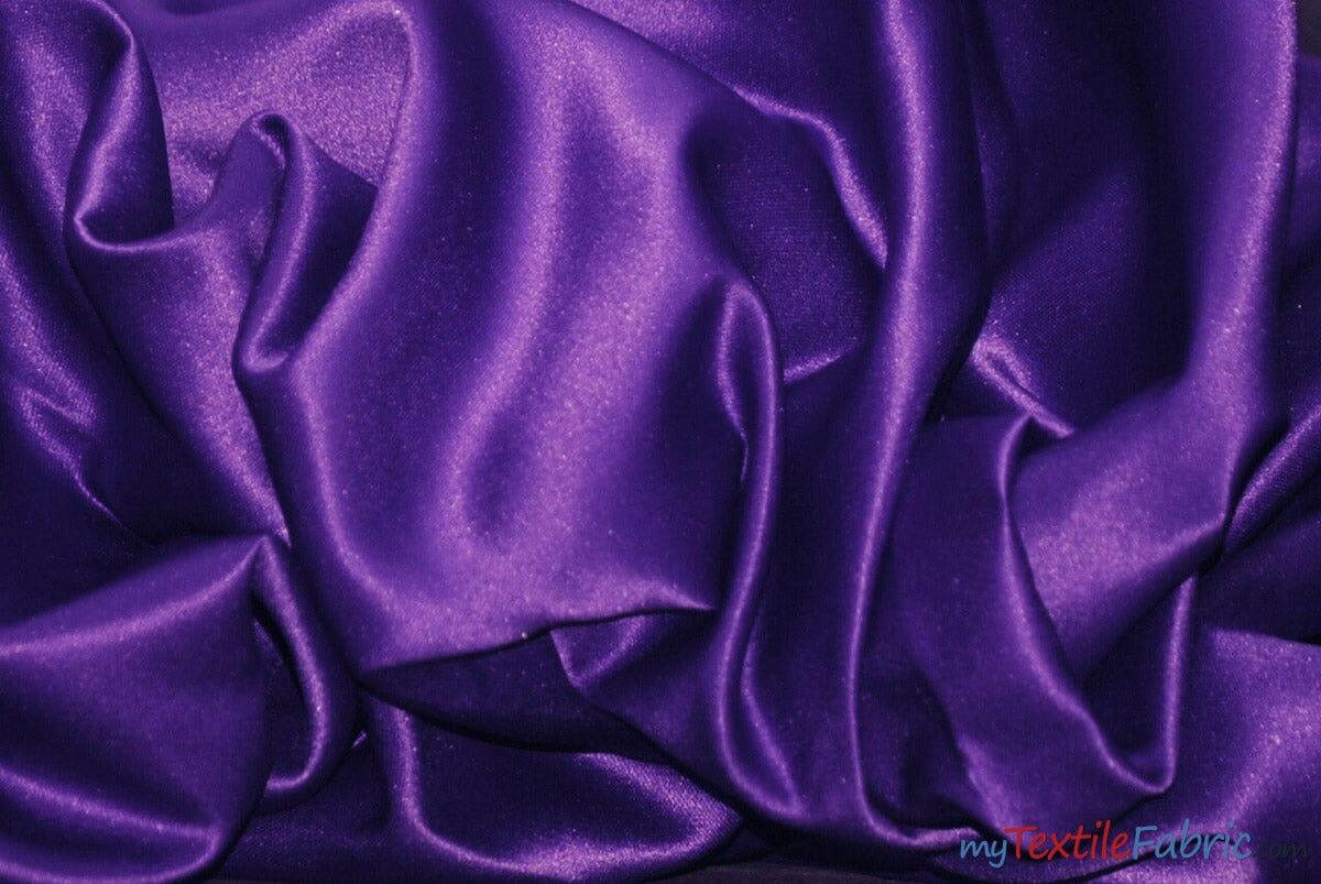 Stretch Matte Satin Peau De Soie Polyester Fabric - Solid, 58/60" Width (1 Yard)